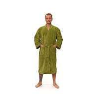 Interkontakt Men's robe kimono Olive Green M - Bathrobe