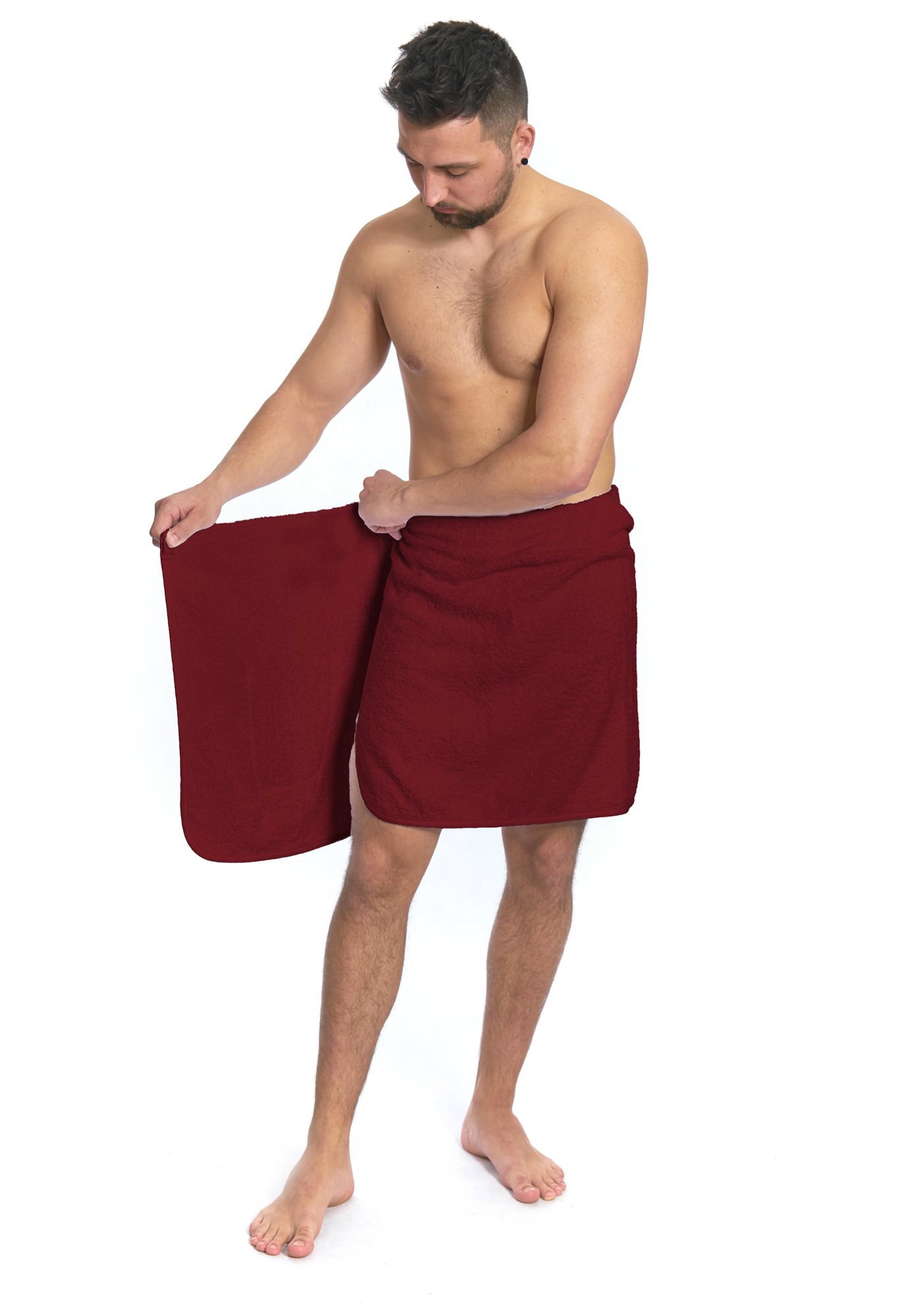 Interkontakt Men's sauna towel Bordeaux - Towel