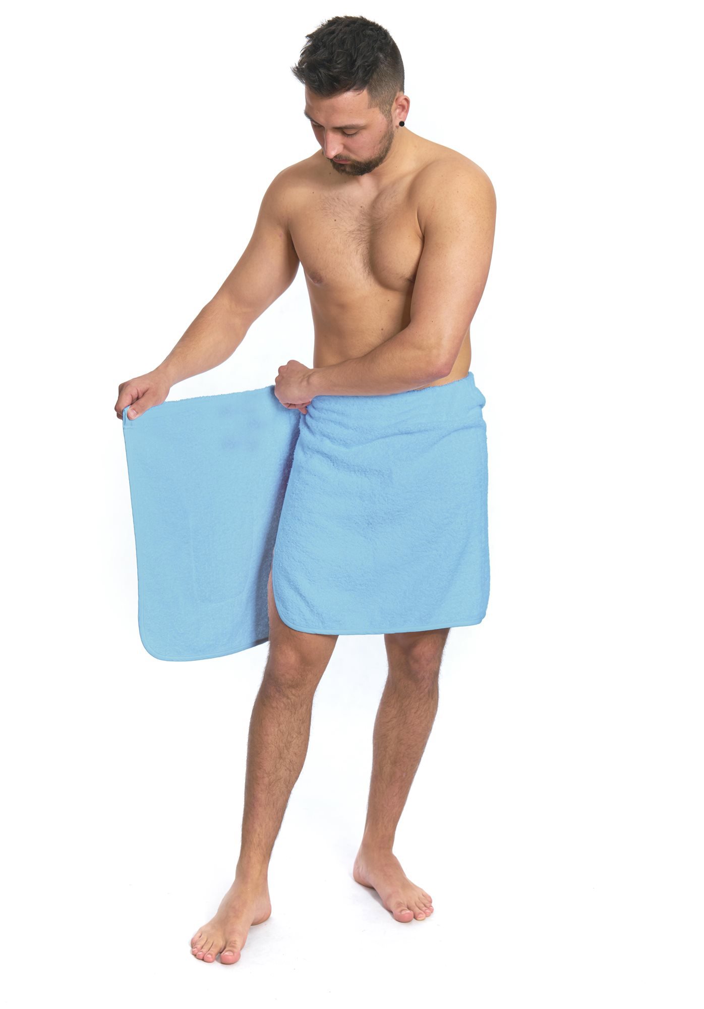 Interkontakt Men's Sauna Towel Light Blue - Towel