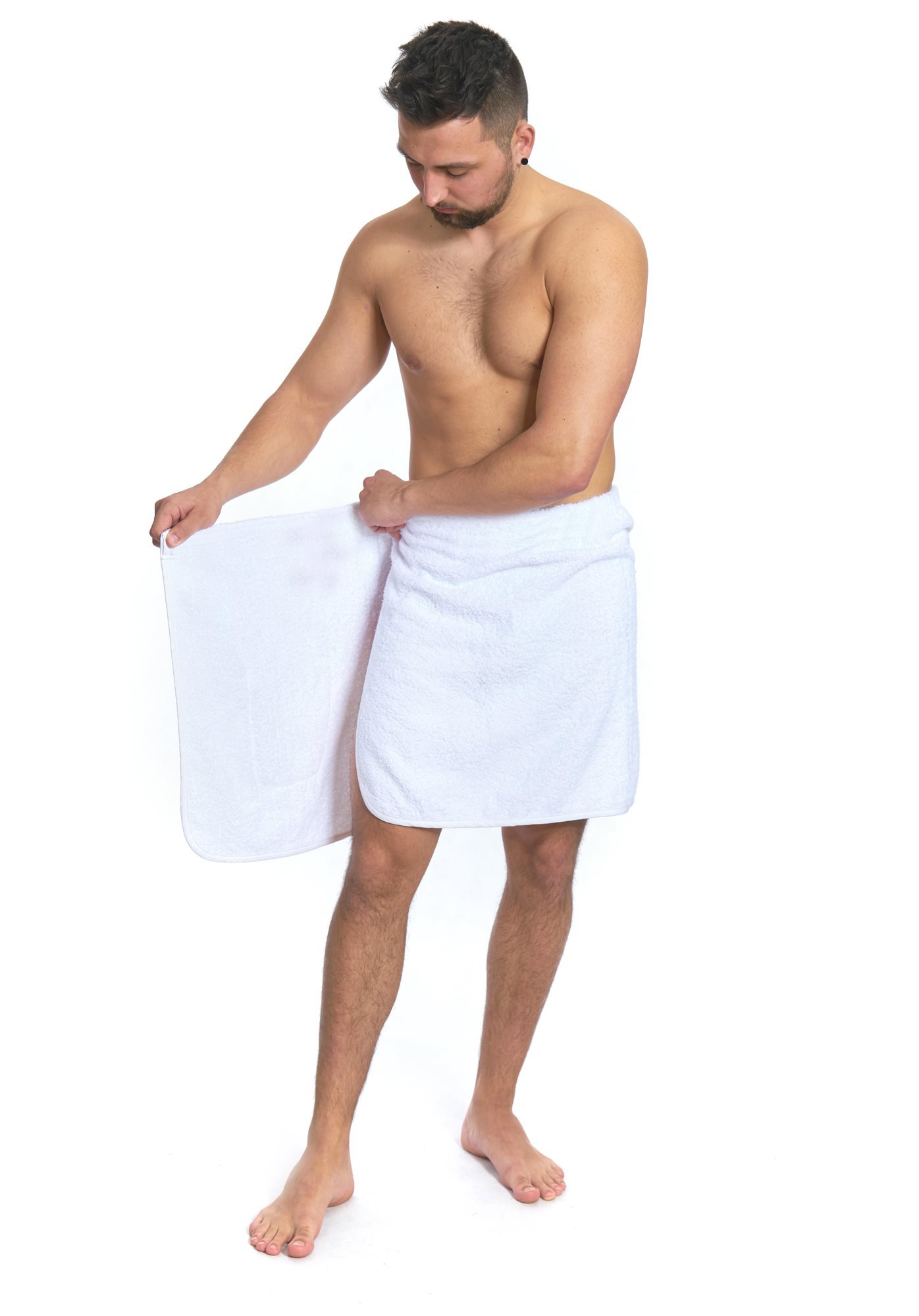Interkontakt Men's Sauna Towel White - Towel