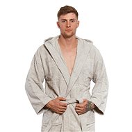 Interkontakt Men's robe 08 Grigio Ch. Bathrobe size S - Bathrobe