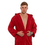 Interkontakt Men's Bathrobe 21 Rosso Natale Bathrobe size S - Bathrobe