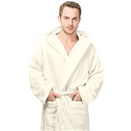 Interkontakt Men's bathrobe 03 Avorio - Bathrobe