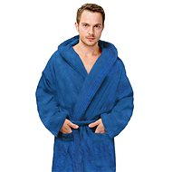 Interkontakt Men's Bathrobe 11 Blu Navy - Bathrobe