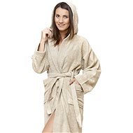 Interkontakt Women's bathrobe 01 Sabbia Bathrobe size S - Bathrobe