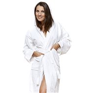 Interkontakt Women's bathrobe 02 Bianco Bathrobe size L - Bathrobe