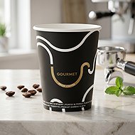 Intertan SA Tessera Paper cup Gourmet black 220 ml, 50 pcs - Drinking Cup