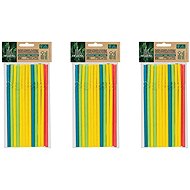 Intertan SA Tessera rugalmas papír szívószál, 6 mm átmérő, 5 szín, 3×25 db - Szívószál