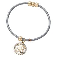Intrigue Leather bracelet with pendant 58897 - Bracelet