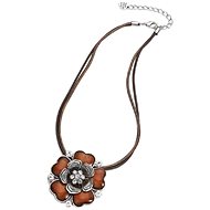 Intrigue Rose necklace with crystals 56694 - Necklace