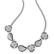 Intrigue Necklace with flowers 60491 - Necklace