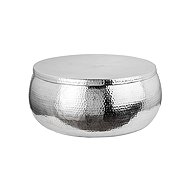 Invicta Interior Orient storage Coffee table with storage, 70 cm, silver - Coffee Table