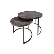 Invicta Interior Elements 55 cm Set of 2, grey solid mango - Coffee Table