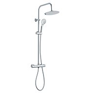 INVENA MUSTA shower column with thermostatic mixer, chrome (AU-84-001-X) - Shower Set