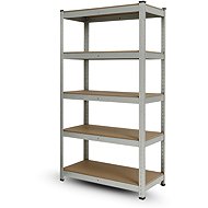 IQ garden Screwless shelf 180 × 80 × 40, galvanized - 5 shelves IQ models - Shelving Unit