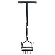 IQ garden Aerating Fork with Spring - 5 Solid Tines - Pitchfork