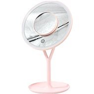 iMirror Y Charging, wiederaufladbarer Kosmetikspiegel mit LED-Licht, rosa - Schminkspiegel