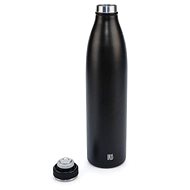 Iris Barcelona Stainless steel thermo bottle 1 l, black - Thermos