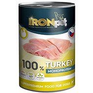 IRONpet Dog Turkey 100% Monoprotein, 400 g - Canned Dog Food