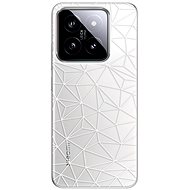 iSaprio Abstract Triangles 03 - white - Xiaomi 14 - Phone Cover