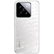 iSaprio Handwriting 01 - white - Xiaomi 14 - Phone Cover