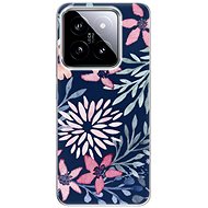 iSaprio Leaves on Blue - Xiaomi 14 - Phone Cover