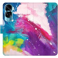 iSaprio Flip Case Abstract Paint 05 for Honor 90 Lite 5G - Phone Case