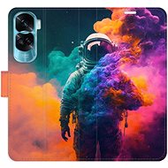 iSaprio Flip case Astronaut in Colours 02 for Honor 90 Lite 5G - Phone Case