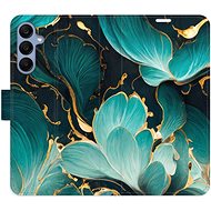 iSaprio Flip Case Blue Flowers 02 for Samsung Galaxy A25 5G - Phone Case