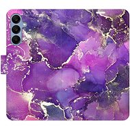 iSaprio Flip Case Purple Marble for Samsung Galaxy A25 5G - Phone Case