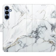 iSaprio Flip case SilverMarble 15 for Samsung Galaxy A25 5G - Phone Case
