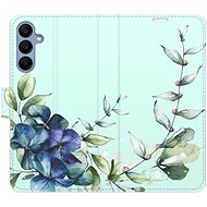 iSaprio Flip Case Blue Flowers for Samsung Galaxy A25 5G - Phone Case