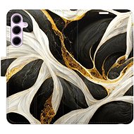 iSaprio Flip Case BlackGold Marble for Samsung Galaxy A35 5G - Phone Case