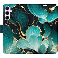 iSaprio Flip Case Blue Flowers 02 for Samsung Galaxy A35 5G - Phone Case