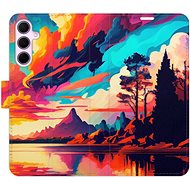 iSaprio Flip case Colorful Mountains 02 for Samsung Galaxy A35 5G - Phone Case