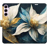 iSaprio Flip Case Gold Flowers for Samsung Galaxy A35 5G - Phone Case