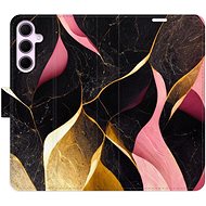 iSaprio Flip case Gold Pink Marble 02 for Samsung Galaxy A35 5G - Phone Case