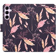 iSaprio Flip case Ornamental Flowers 02 for Samsung Galaxy A35 5G - Phone Case