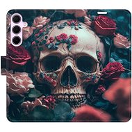 iSaprio Flip case Skull in Roses 02 for Samsung Galaxy A35 5G - Phone Case