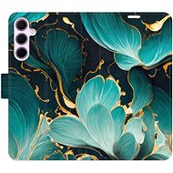 iSaprio Flip Case Blue Flowers 02 for Samsung Galaxy A55 5G - Phone Case
