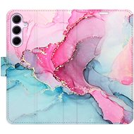 iSaprio Flip case PinkBlue Marble for Samsung Galaxy A55 5G - Phone Case