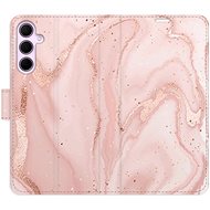 iSaprio Flip Case RoseGold Marble for Samsung Galaxy A55 5G - Phone Case