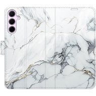 iSaprio Flip case SilverMarble 15 for Samsung Galaxy A55 5G - Phone Case