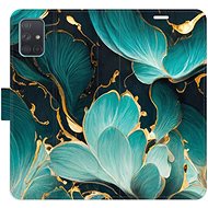 iSaprio Flip Case Blue Flowers 02 for Samsung Galaxy A71 - Phone Case