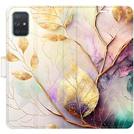 iSaprio Flip case Gold Leaves 02 for Samsung Galaxy A71 - Phone Case