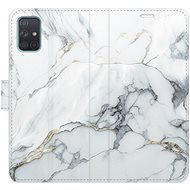 iSaprio Flip case SilverMarble 15 for Samsung Galaxy A71 - Phone Case