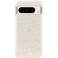 iSaprio Handwriting 01 - white - Google Pixel 8 Pro - Phone Cover