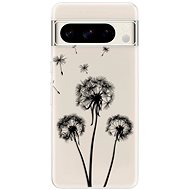 iSaprio Three Dandelions - black - Google Pixel 8 Pro - Phone Cover