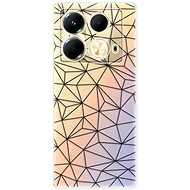 iSaprio Abstract Triangles 03 - black - Infinix Note 40 - Phone Cover