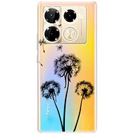 iSaprio Three Dandelions - black - Infinix Note 40 PRO / Note 40 PRO+ 5G - Phone Cover
